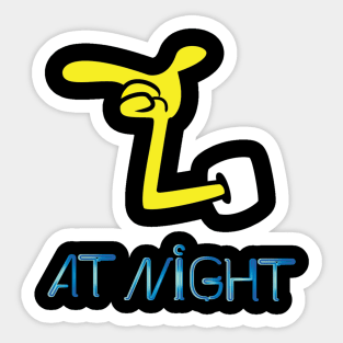 At Night Sticker